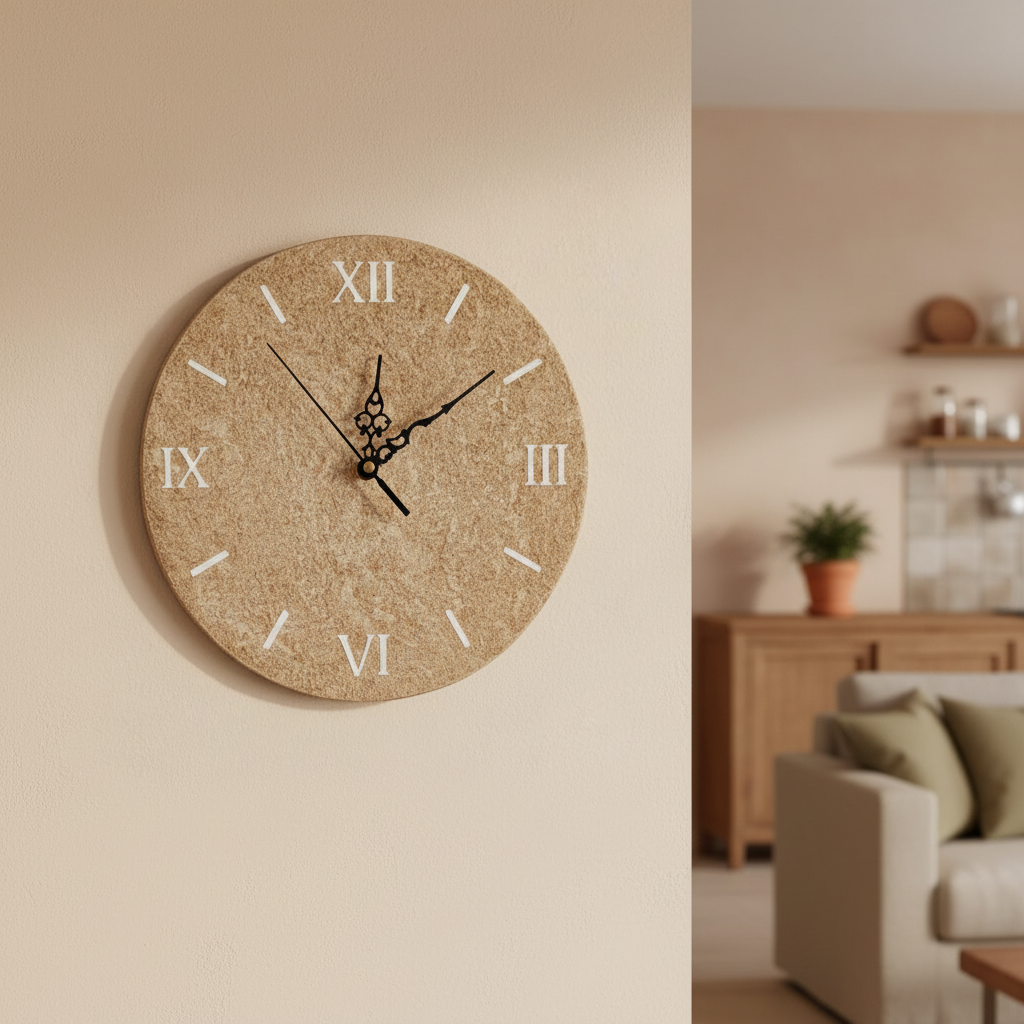 Orologio da parete sughero tondo - Fabris Solutions 