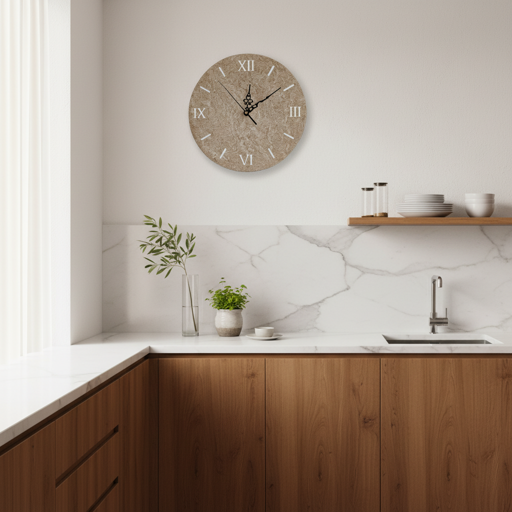 Orologio da parete sughero tondo - Fabris Solutions 