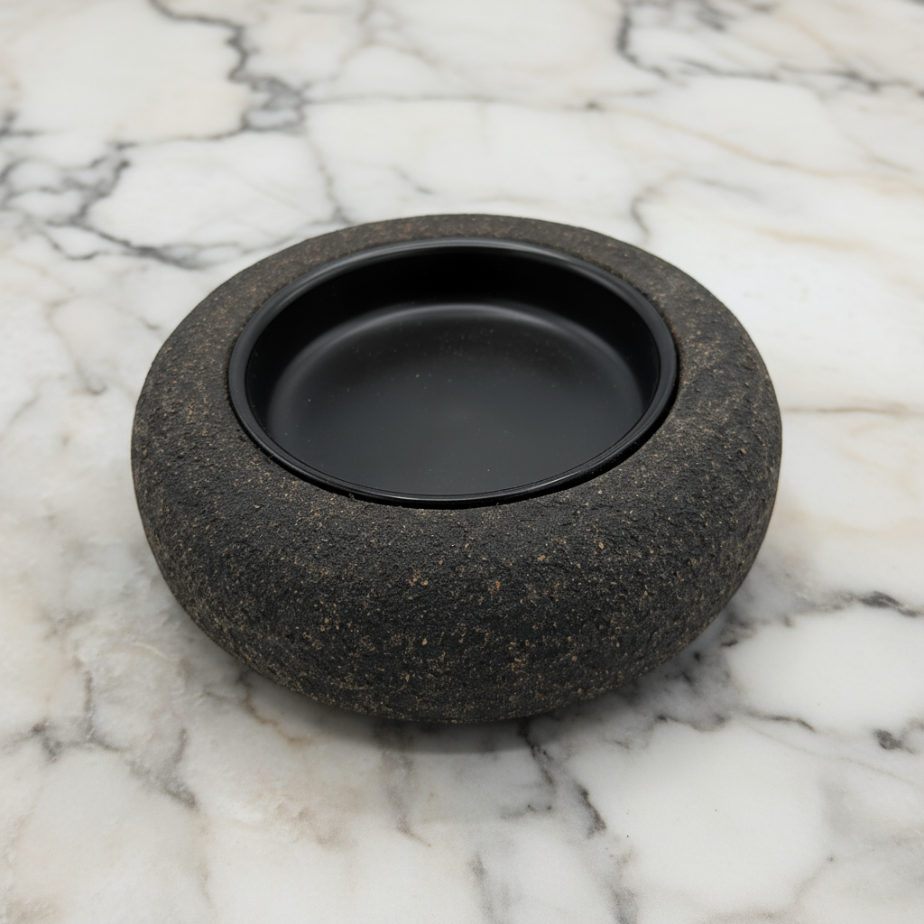 Vassoio “Zen” nero – Linea Petali di Sughero - Fabris Solutions 