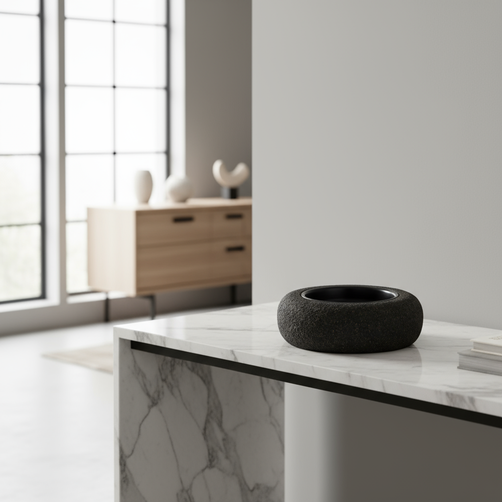 Vassoio “Zen” nero – Linea Petali di Sughero - Fabris Solutions 