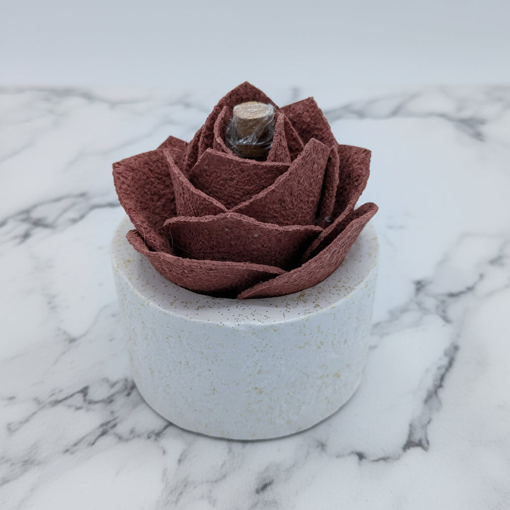 Diffusore Ambiente Rosa Raffinata in Sughero Rosa Antico – Elegante Profumatore Naturale (Copia) - Fabris Solutions 