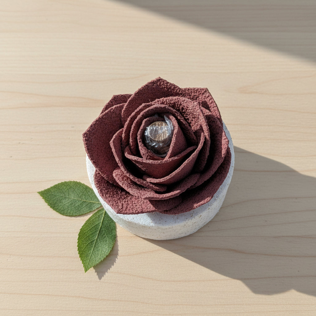 Diffusore Ambiente Rosa Raffinata in Sughero Rosa Antico – Elegante Profumatore Naturale (Copia) - Fabris Solutions 