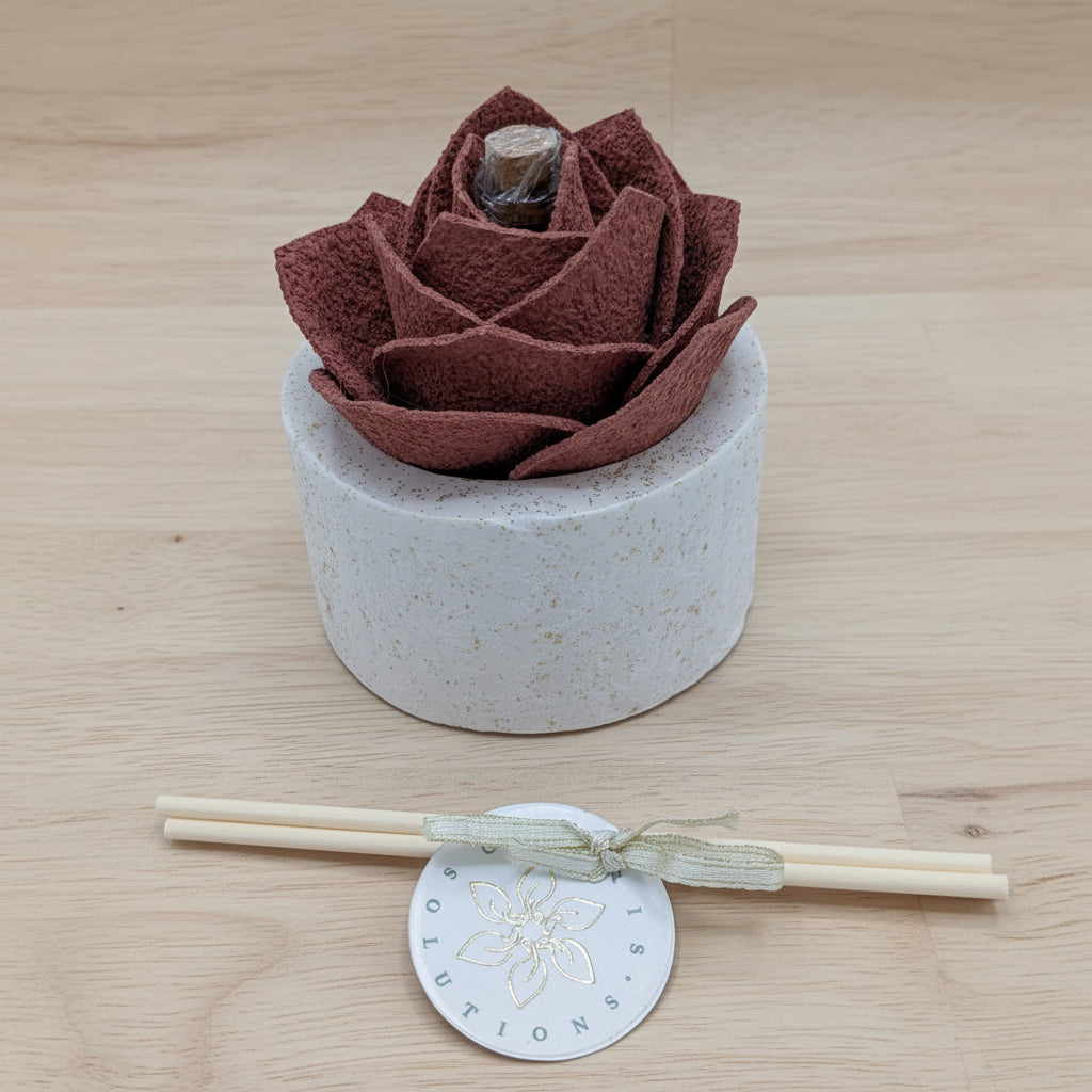 Diffusore Ambiente Rosa Raffinata in Sughero Rosa Antico – Elegante Profumatore Naturale (Copia) - Fabris Solutions 