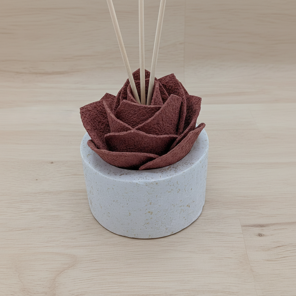 Diffusore Ambiente Rosa Raffinata in Sughero Rosa Antico – Elegante Profumatore Naturale (Copia) - Fabris Solutions 