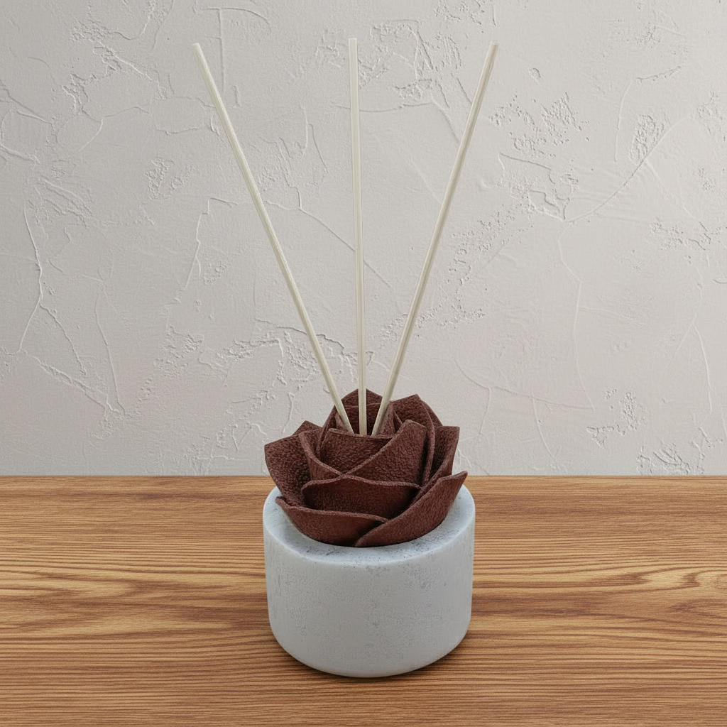 Diffusore Ambiente Rosa Raffinata in Sughero Rosa Antico – Elegante Profumatore Naturale (Copia) - Fabris Solutions 