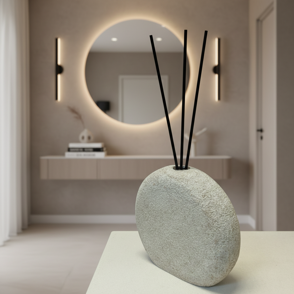 Vaso diffusore “Zen bianco” – Linea Petali di Sughero - Fabris Solutions 