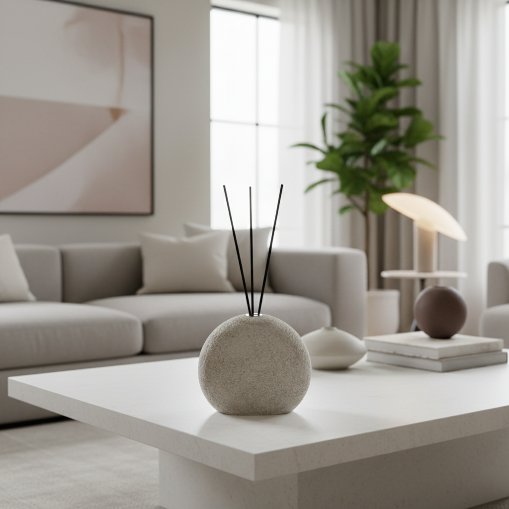 Vaso diffusore “Zen bianco” – Linea Petali di Sughero - Fabris Solutions 