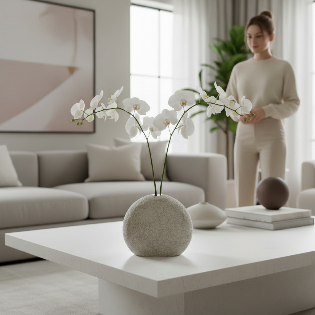 Vaso diffusore “Zen bianco” – Linea Petali di Sughero - Fabris Solutions 
