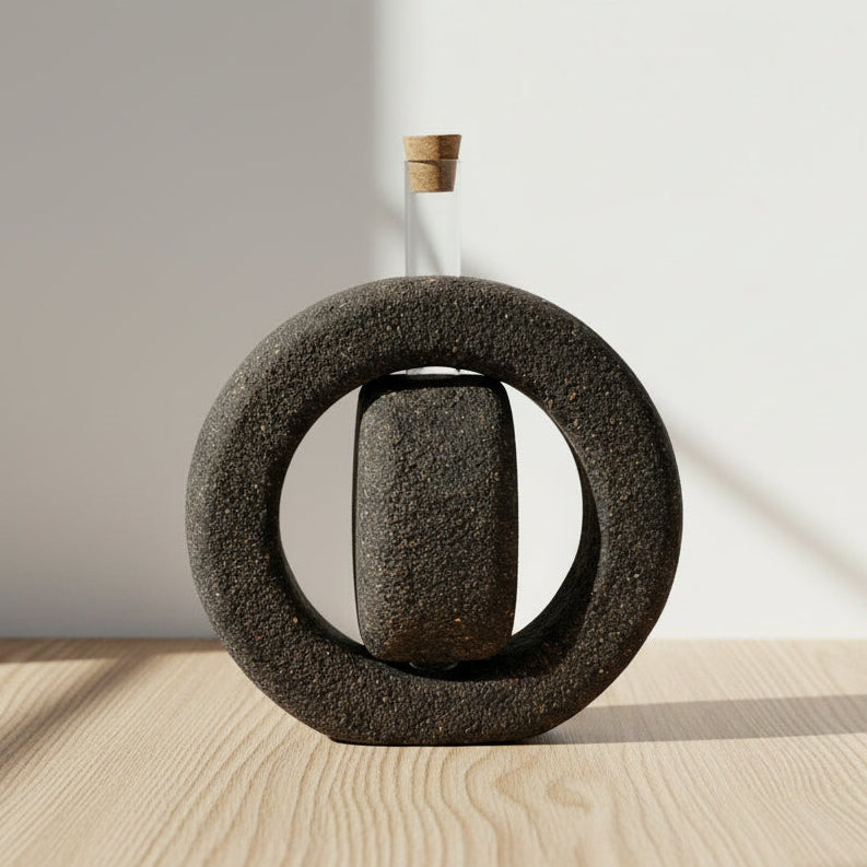 Vaso diffusore Zen Anello Sughero Nero - Fabris Solutions 
