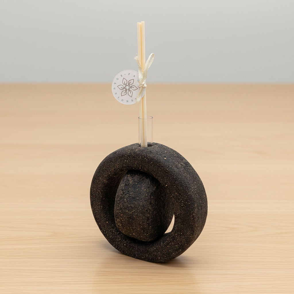 Vaso diffusore Zen Anello Sughero Nero - Fabris Solutions 