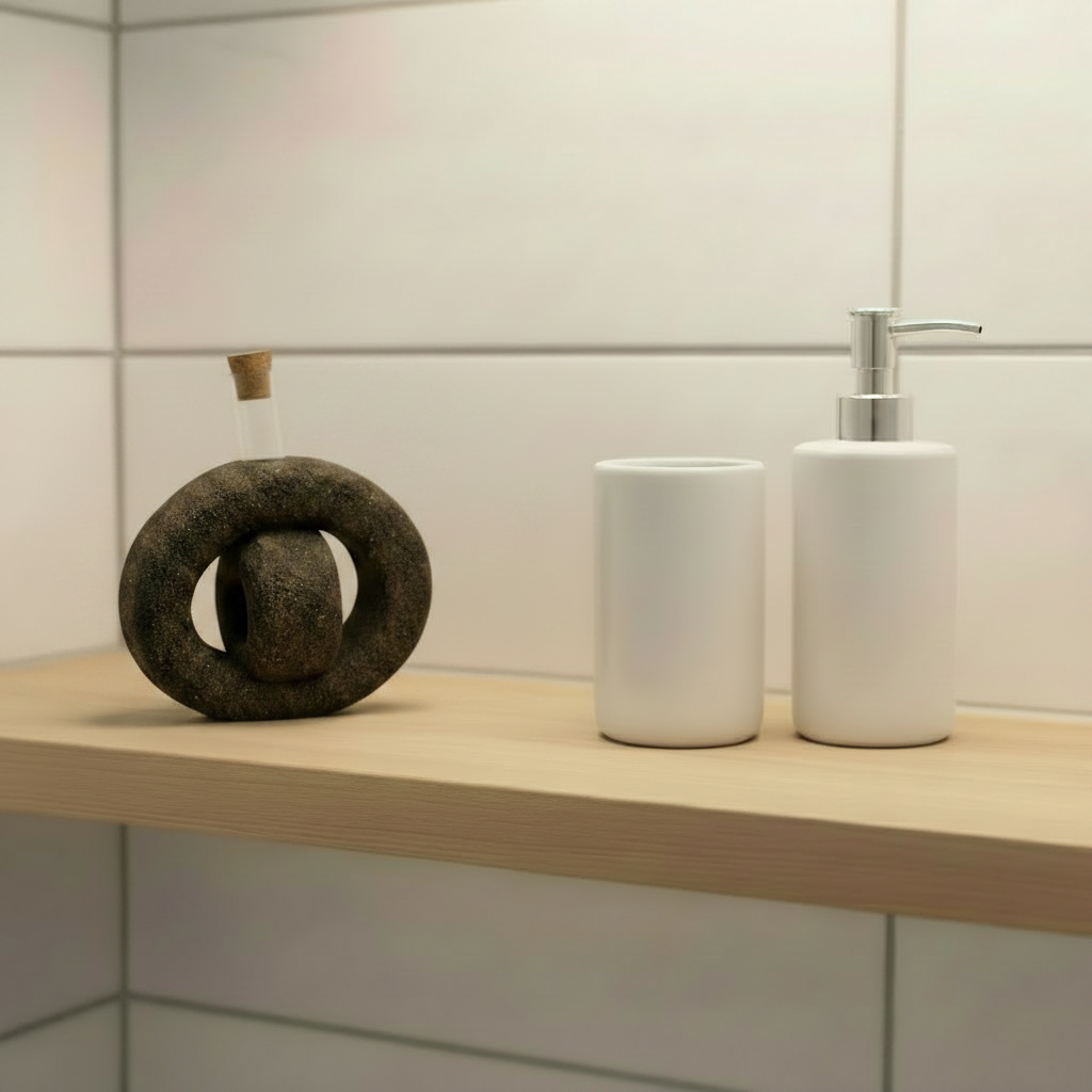 Vaso diffusore Zen Anello Sughero Nero - Fabris Solutions 