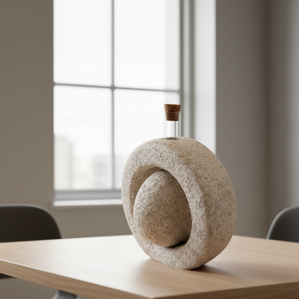 Vaso diffusore Zen Anello Sughero Pietra - Fabris Solutions 